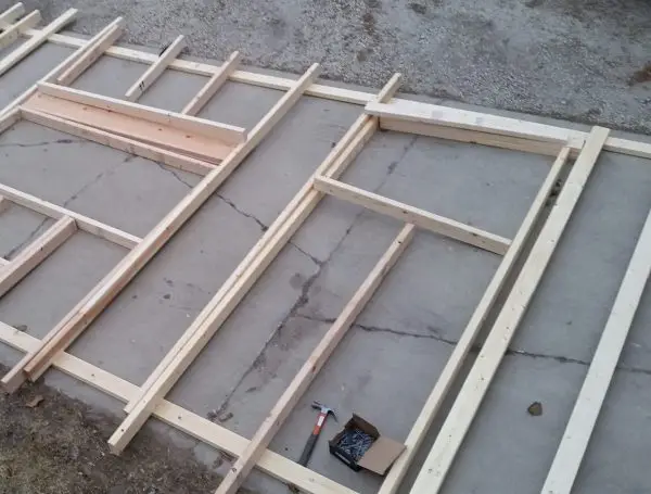 wall framed on ground first